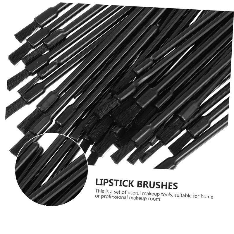 100Pcs Disposable Lipstick Brushes Mini Portable Hollow Design For Travel Professional Makeup - Image 3